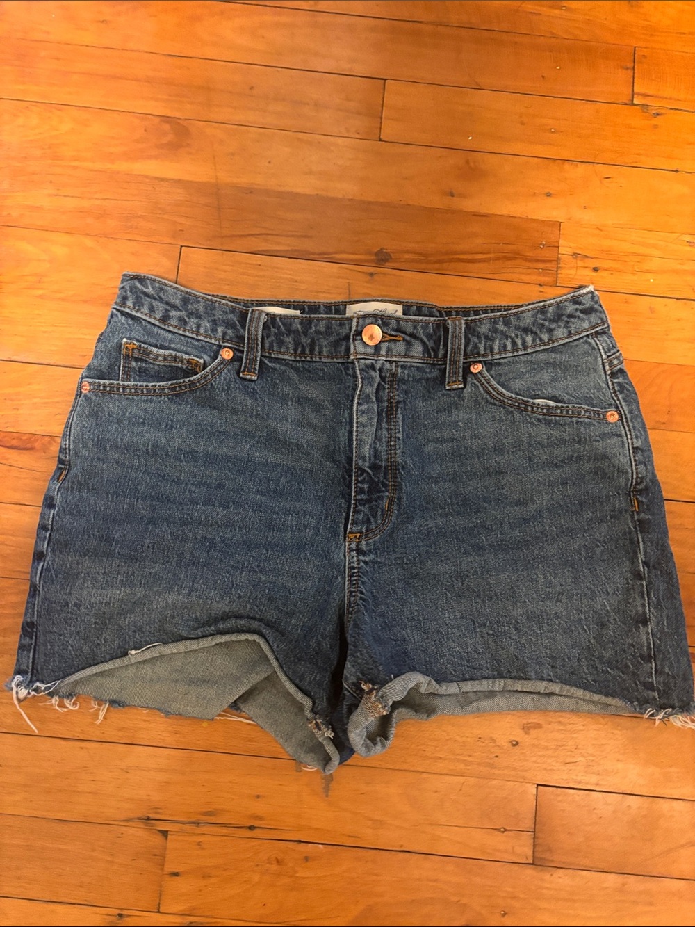 Universal Thread Dark Blue High-Rise Cutoff Jean Shorts